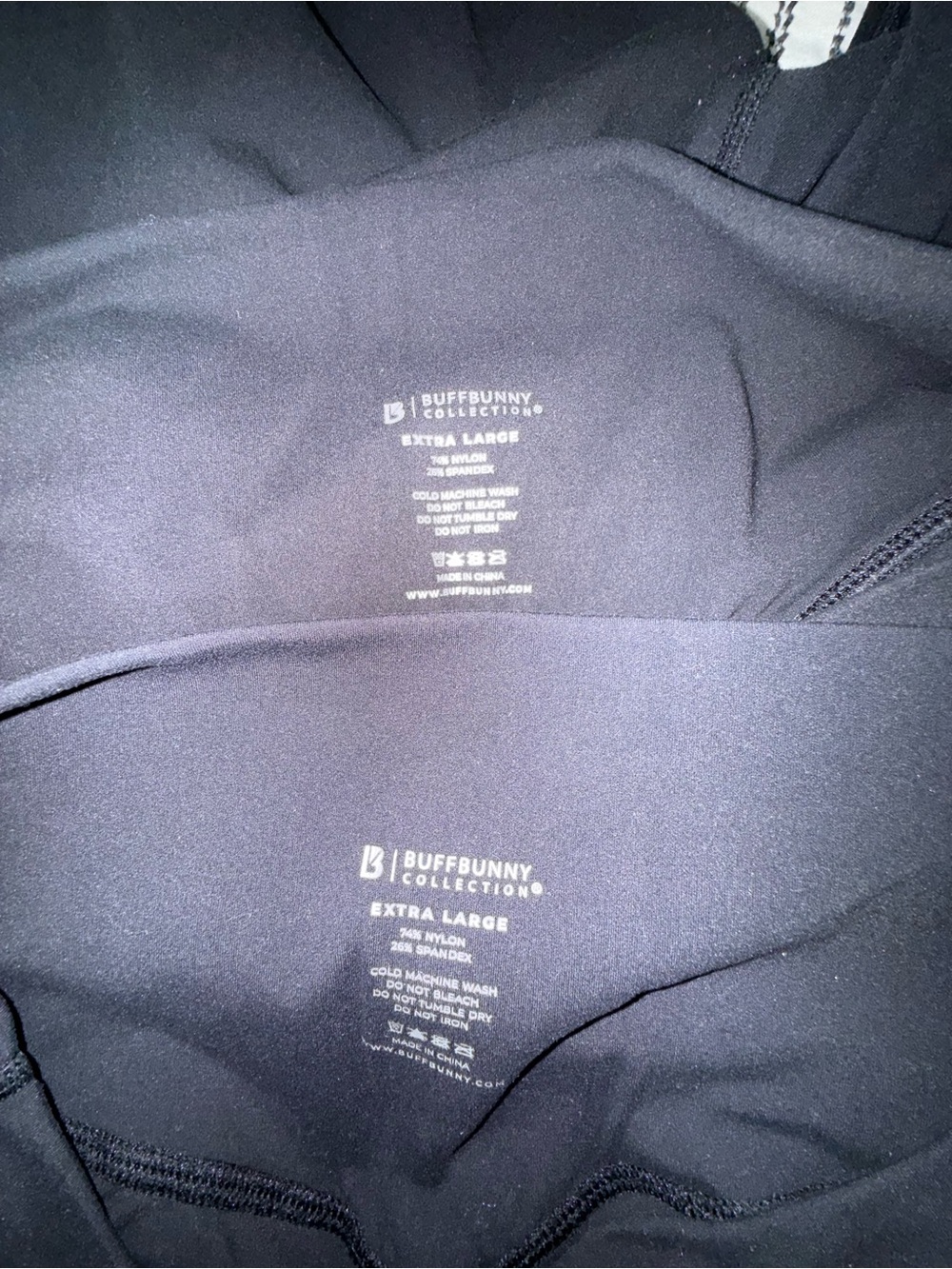 2 BuffBunny Black High-Waist Performance Leggings - Picture 3 of 4